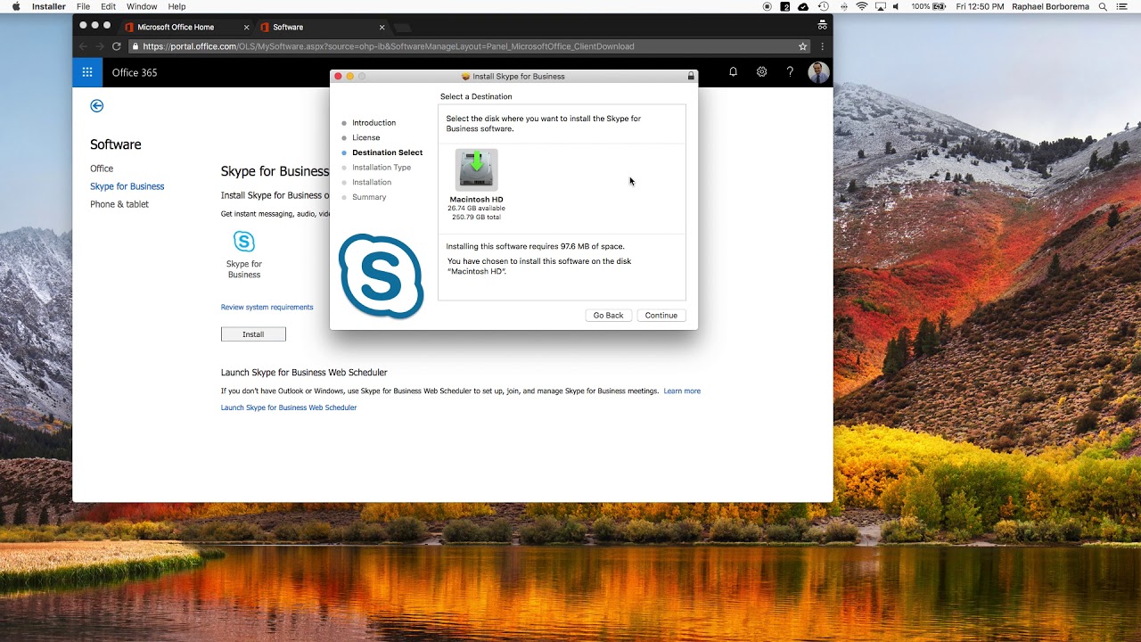 installing skype for mac